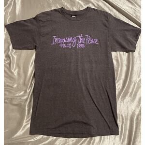 STUSSY INCREASING THE PEACE SINCE 198@ 30TH ANNIVERSARY TEE SIZE M